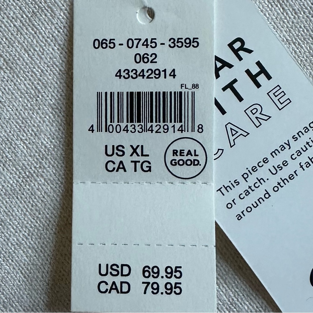 Aerie Lightweight Crewneck Sweatshirt Heather Frost XL NWT Pullover Loungewear - Picture 8 of 10
